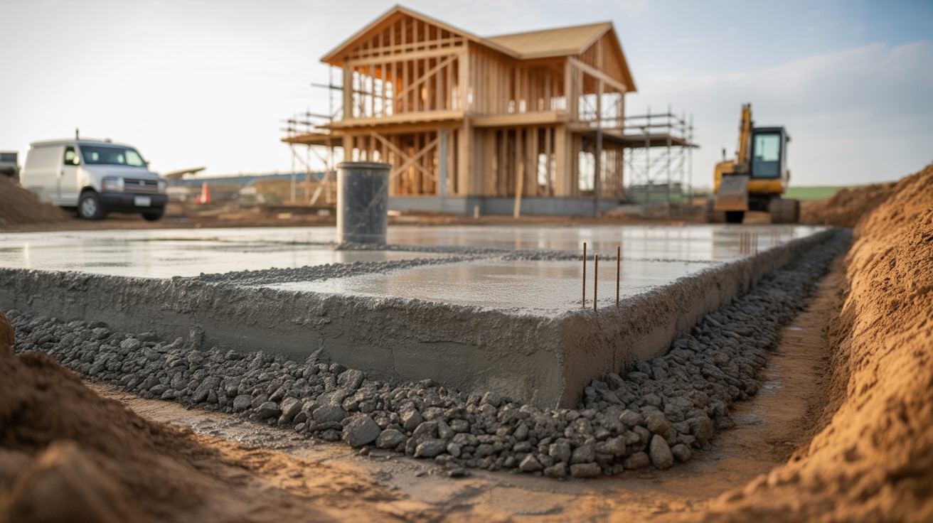 Anlägga Husgrund Gjutning Betongplatta