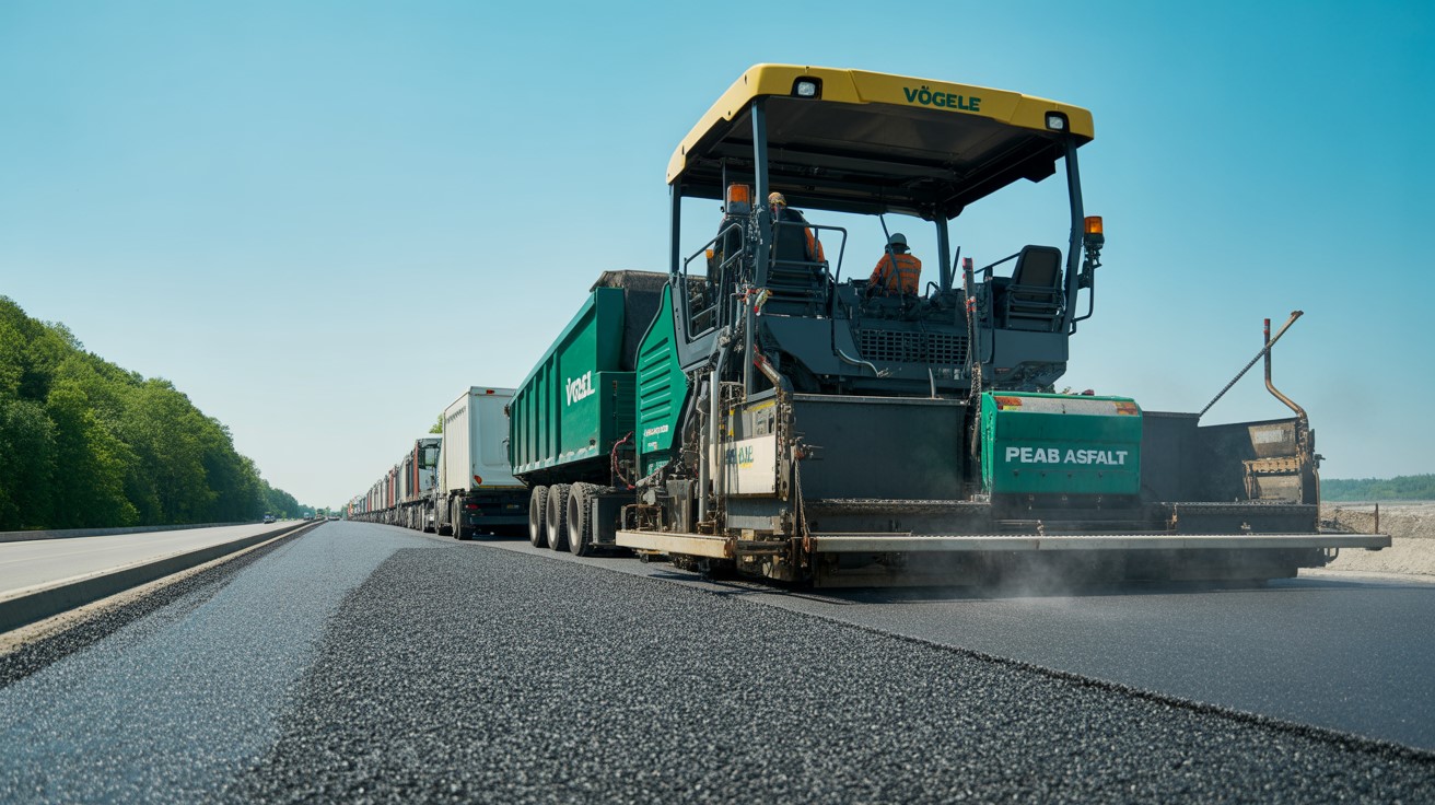 Asfaltsläggning Beläggningsarbete
